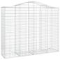 Preview: Gabionen mit Hochbogen 15Stk. 200x50x160/180cm Verzinktes Eisen