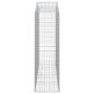 Preview: Gabionen mit Hochbogen 15Stk. 200x50x160/180cm Verzinktes Eisen
