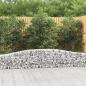 Preview: ARDEBO.de - Gabionen mit Hochbogen 15 Stk. 400x30x40/60 cm Verzinktes Eisen