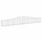 Preview: Gabionen mit Hochbogen 15 Stk. 400x30x40/60 cm Verzinktes Eisen