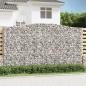 Preview: ARDEBO.de - Gabione mit Hochbogen 400x30x220/240 cm Verzinktes Eisen