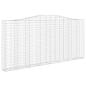 Preview: Gabione mit Hochbogen 400x30x180/200 cm Verzinktes Eisen