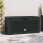 Preview: ARDEBO.de - Gartentruhe Anthrazit 119x48x60 cm Polypropylen
