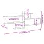 Preview: Wandregal Artisan-Eiche 167,5x18x68 cm Holzwerkstoff