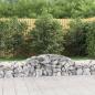 Preview: ARDEBO.de - Gabionen mit Hochbogen 25 Stk. 300x50x40/60 cm Verzinktes Eisen