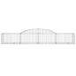 Preview: Gabionen mit Hochbogen 25 Stk. 300x50x40/60 cm Verzinktes Eisen