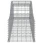Preview: Gabionen mit Hochbogen 25 Stk. 300x50x40/60 cm Verzinktes Eisen