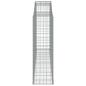Preview: Gabionen mit Hochbogen 12 Stk 300x50x160/180cm Verzinktes Eisen
