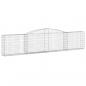 Preview: Gabionen mit Hochbogen 5 Stk. 400x30x80/100cm Verzinktes Eisen
