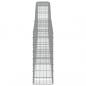 Preview: Gabionen mit Hochbogen 5 Stk. 400x30x80/100cm Verzinktes Eisen