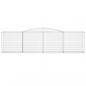 Preview: Gabionen mit Hochbogen 15 Stk 400x50x100/120cm Verzinktes Eisen