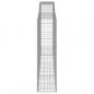 Preview: Gabionen mit Hochbogen 3 Stk. 400x50x180/200cm Verzinktes Eisen