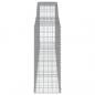 Preview: Gabionen mit Hochbogen 8 Stk. 400x50x120/140cm Verzinktes Eisen
