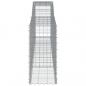 Preview: Gabionen mit Hochbogen 5 Stk. 400x50x100/120cm Verzinktes Eisen