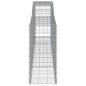 Preview: Gabionen mit Hochbogen 4 Stk. 400x50x100/120cm Verzinktes Eisen
