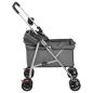 Preview: Hundewagen Faltbar Grau 76x50x100 cm Oxford-Gewebe