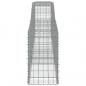 Preview: Gabionen mit Hochbogen 5 Stk. 400x50x80/100cm Verzinktes Eisen