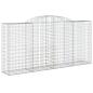 Preview: ARDEBO.de - Gabionen mit Hochbogen 25 Stk 300x50x140/160cm Verzinktes Eisen