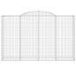 Preview: Gabionen mit Hochbogen 10 Stk 300x50x180/200cm Verzinktes Eisen