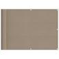 Preview: Balkon-Sichtschutz Taupe 75x800 cm 100 % Polyester-Oxford