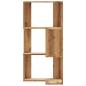 Preview: Eck-Bücherregal 3 Böden Artisan-Eiche 50x50x102cm Holzwerkstoff