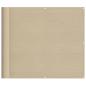 Preview: Balkon-Sichtschutz Beige 90x800 cm 100 % Polyester-Oxford