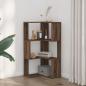 Preview: Eck-Bücherregal 3 Böden Eichen-Optik 50x50x102 cm Holzwerkstoff