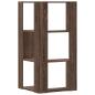 Preview: Eck-Bücherregal 3 Böden Eichen-Optik 50x50x102 cm Holzwerkstoff