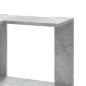 Preview: Eck-Bücherregal 3 Böden Betongrau 50x50x102 cm Holzwerkstoff