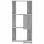 Preview: Eck-Bücherregal 3 Böden Grau Sonoma 50x50x102 cm Holzwerkstoff