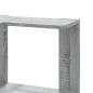 Preview: Eck-Bücherregal 3 Böden Grau Sonoma 50x50x102 cm Holzwerkstoff