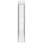 Preview: Gabionen mit Hochbogen 2 Stk. 200x30x160/180cm Verzinktes Eisen