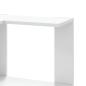 Preview: Eck-Bücherregal 3 Böden Weiß 50x50x102 cm Holzwerkstoff