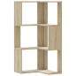 Preview: Eck-Bücherregal 3 Böden Sonoma-Eiche 50x50x102 cm Holzwerkstoff