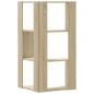 Preview: Eck-Bücherregal 3 Böden Sonoma-Eiche 50x50x102 cm Holzwerkstoff