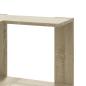 Preview: Eck-Bücherregal 3 Böden Sonoma-Eiche 50x50x102 cm Holzwerkstoff