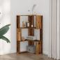 Preview: Eck-Bücherregal 3 Böden Altholz-Optik 50x50x102cm Holzwerkstoff