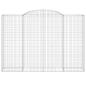 Preview: Gabionen mit Hochbogen 5 Stk. 300x50x200/220cm Verzinktes Eisen