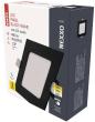 Preview: EMOS NEXXO ZD2323 LED-Einbauleuchte, quadratisch, Change CCT, 7W, 1600lm, 120x120mm, schwarz (1540240670)