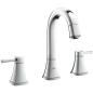 Preview: ARDEBO.de GROHE Grandera 3-Loch-Waschtischbatterie, 1/2", EcoJoy, chrom (20389000)