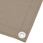 Preview: Balkon-Sichtschutz Taupe 90x1000 cm 100 % Polyester-Oxford