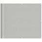Preview: ARDEBO.de - Balkon-Sichtschutz Hellgrau 90x700 cm 100 % Polyester Oxford