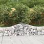 Preview: ARDEBO.de - Gabionen mit Hochbogen 5 Stk. 200x30x40/60 cm Verzinktes Eisen