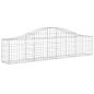 Preview: Gabionen mit Hochbogen 5 Stk. 200x30x40/60 cm Verzinktes Eisen