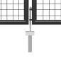 Preview: Gartentor Stahl 500×75 cm Anthrazit