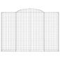 Preview: Gabione mit Hochbogen 300x30x200/220 cm Verzinktes Eisen