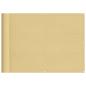 Preview: ARDEBO.de - Balkonsichtschutz Sandfarben 75x700 cm 100 % Polyester-Oxford