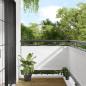 Preview: ARDEBO.de - Balkon-Sichtschutz Weiß 75x1000 cm 100 % Polyester-Oxford