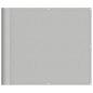 Preview: Balkon-Sichtschutz Hellgrau 90x800 cm 100 % Polyester-Oxford