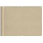 Preview: Balkon-Sichtschutz Beige 75x1000 cm 100 % Polyester-Oxford